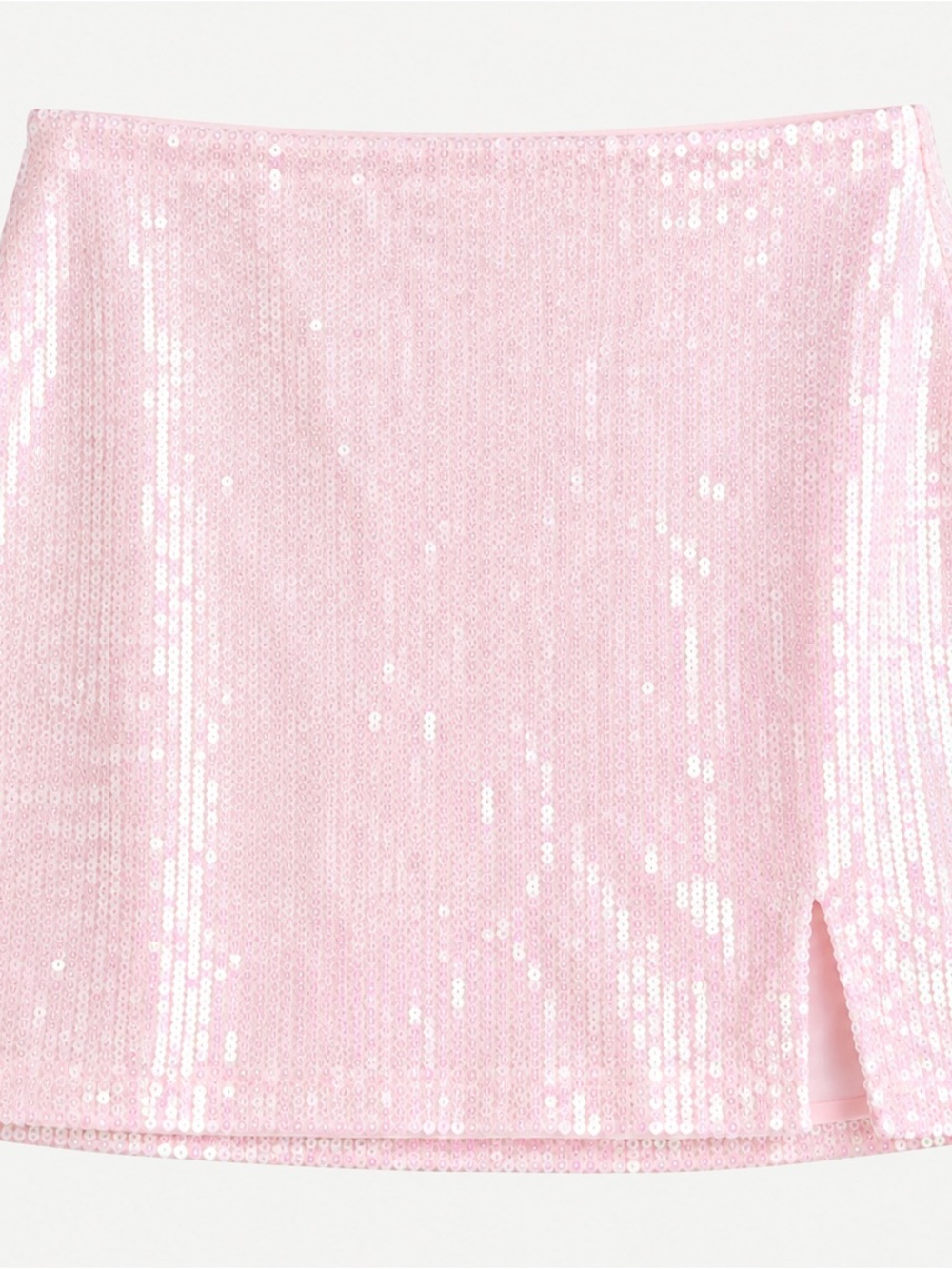 Altar'd State Pink Sequin Mini Skirt